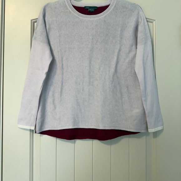 Vince Women’s Colorblock Cotton/ Cashmere Thin Sweater Size L(S)‎ - Picture 1 of 7